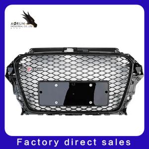 Wholesale ABS Material Car Grille For Audi A3 8V RS3 High Quality Front Bumper Automotive Black Frame Grille from china suppliers