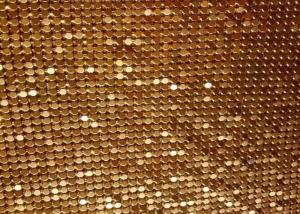 Wholesale Fashion Brass / Aluminum Alloy Metallic Mesh Fabric Colth Sequin Fabric from china suppliers