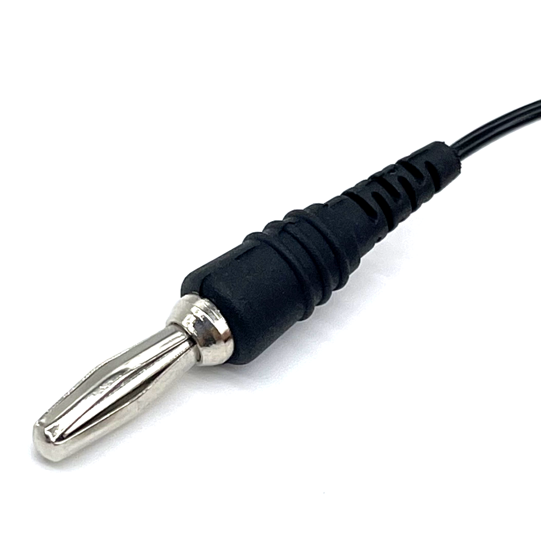 Lead ECG Medical Cables Electrode Snaps Plug To Banana Plug Connector