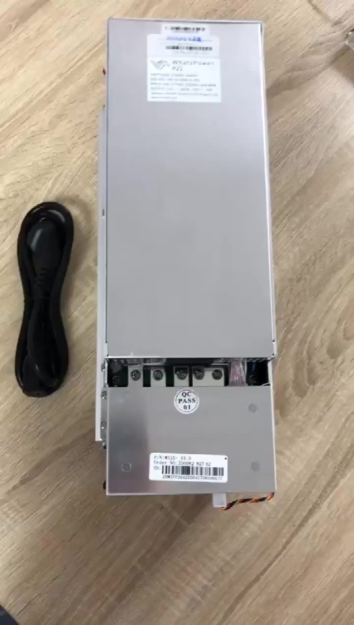 12V Second Hand ASIC Miner WhatsMiner M20S 68TH 120 X 230 X 390mm