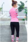 2019 UV Protection Swimming suit for women long sleeve and legs swimwear shorts