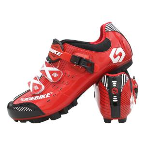 Wholesale Microfiber Upper Bright Cycling Shoes Red And Black Color Low Wind Resistance from china suppliers