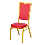 Tube Thickness 0.8-1.2 Mm High Back Steel Metal Fabric Upholstered Banquet Hotel