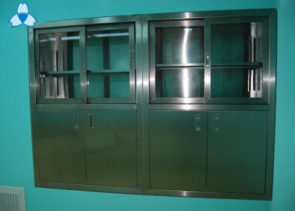 Drug Storage Hospital Air Filter Stainless Steel Medical Cabinets With Manual