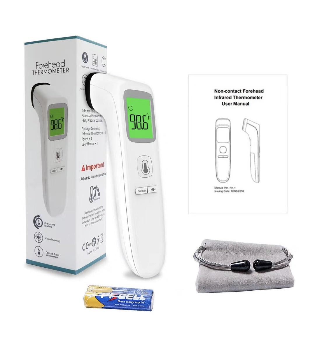 Accurate Digital Handheld Infrared Thermometer Non Contact With Color Display