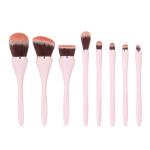 Compact Plastic Handle UV coating Mini Makeup Brush Set 14.5mm