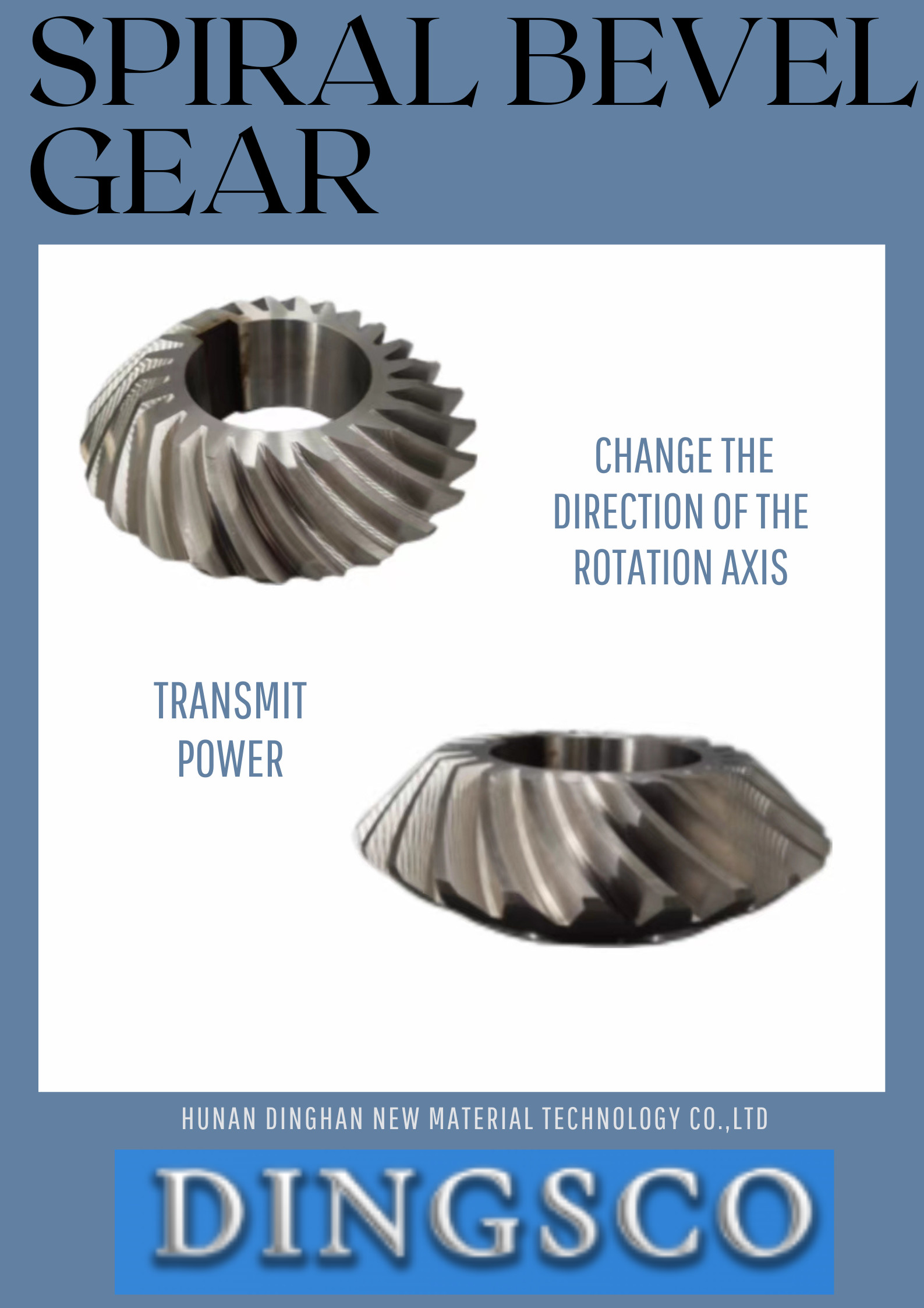 Powder Metallurgy Helical Bevel Gear Used In Wind Turbine Gearbox