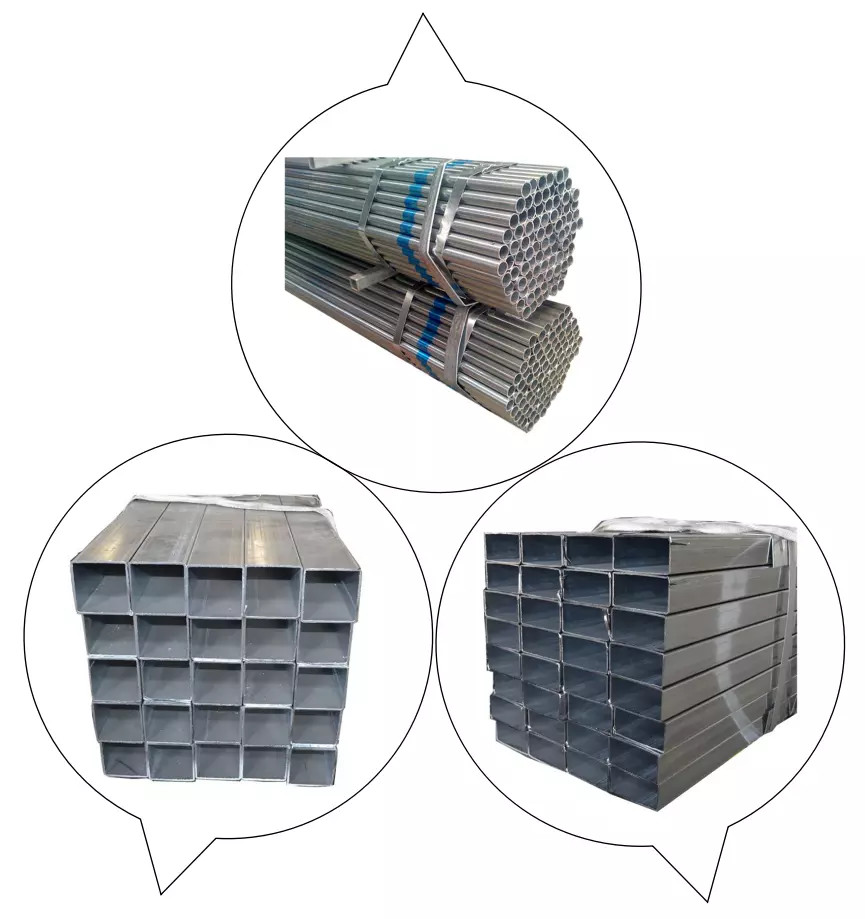 Hot Dip Galvanized Round Pipe Bs1387 Astm 1.5" 2"