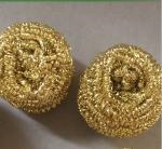 Heavy Duty Brass Scouring Pads No Peculiar Smell For Kitchen Cleaning