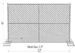 Chain Link Fence Panels 6'x12'