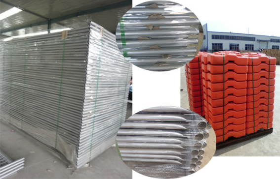 Easy assembly anti-rust galvanized steel temporary fence for sale