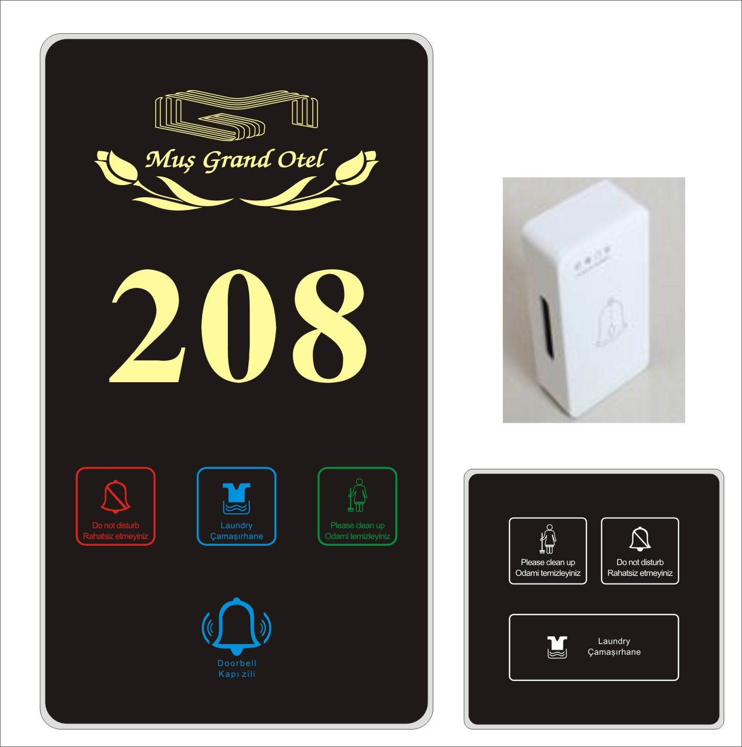 OEM Hotel Smart Door Switch Hotel Doorplate Customized Logo