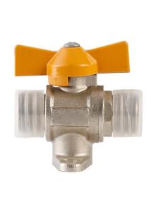 Wholesale Heatproof Anticorrosive 2 Way Gas Valve , Multi Scene Brass Fuel Shut Off Valve from china suppliers
