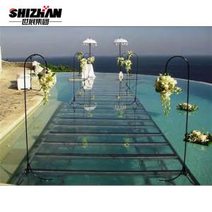 Wholesale Acrylic Wedding Glass Stage Assembly Fashion Show Catwalk Platform from china suppliers