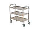 Stainless Steel Kitchen Equipment , 2 / 3 Tiers Mobile Stainless Steel Kitchen