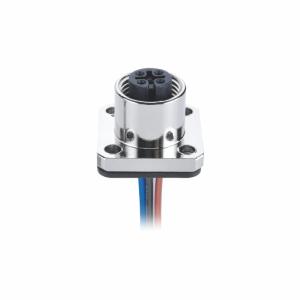 Wholesale Automation M12 4 Pin Male Connector Flange Type PG9 Male Panel Mount Connector from china suppliers