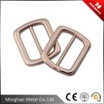 Rose gold square slide bruckle for bag accessories,14.93*25.77mm,Zinc alloy