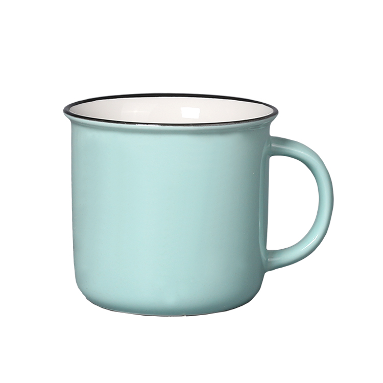 Customized LOGO Ceramic Anniversary Gift Mugs For Coffee Tea