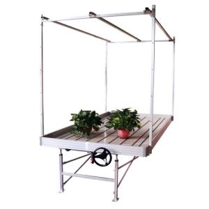 Wholesale 5x13 Feet Ebb Seedbed With Trellis Hanging Net Light For Medical Plants Rolling Greenhouse Benches from china suppliers