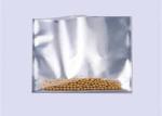 Silver Foil Three Side Seal Pouch , Food Grade Beef Jerky Food Saver Vacuum Bags