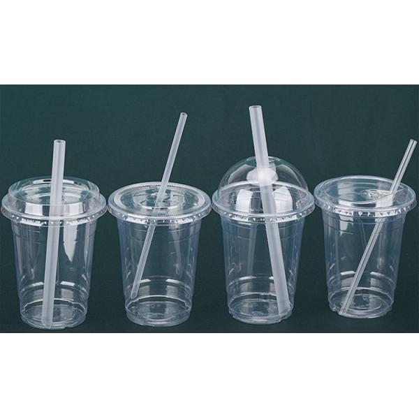Disposable Clear Transparent PET Plastic Flat Lid Plastic Cup Flat Lid