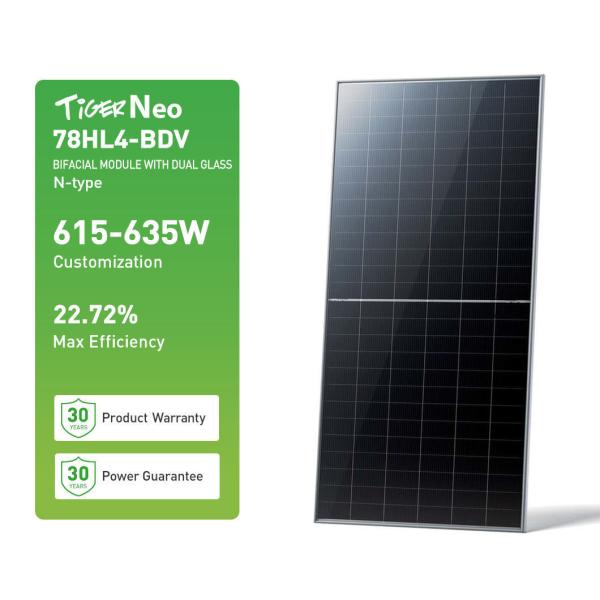 400W 420W 425W 430W 435W 440W 450W Tiger Neo N-Type All Full Black Solar Panels
