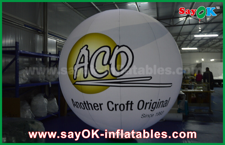 0.2mm PVC Airtight Inflatable Ground Balloons Waterproof With Logo Print