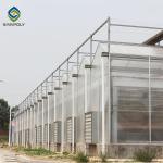 Hot Dipped Galvanized Steel 7.5m Polycarbonate Greenhouse