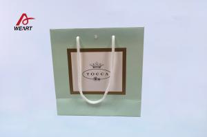 Wholesale Green Economy White Kraft Gift Bags Custom Printing 35 X 11 X 35 Cm Size from china suppliers