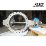 Pneumatic ICER Diesel Engine Exhaust Gas Treatment Butterfly Valve Smart Control