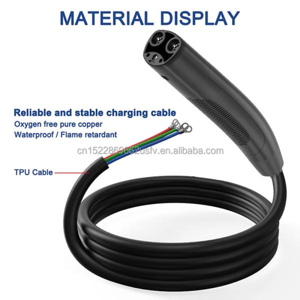 Olink 16A 32A 48A 80A Tesla EV Cable NACS Plug Tesla Connector for Level 2 Charger or Charging Station 5m Cord