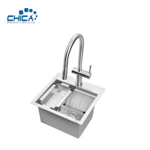 Wholesale Single Bowl Handmade House Kitchen Sinks Stainless Steel Kitchen Sinks With Faucet from china suppliers