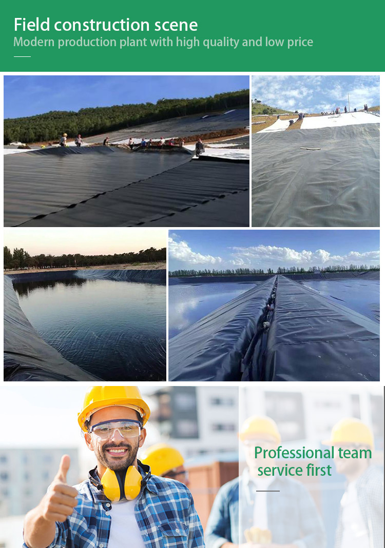 1-6m Width Waterproof Geomembrane Liner for Artificial Pools and Circular Fish Ponds