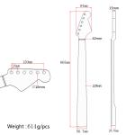 Rosewood Fingerboard 22 Fret Bass Neck ST Guitar Neck High Gloss