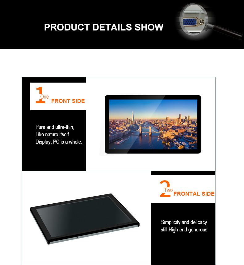 32 Inch Capacitive Industrial Touch Screen All In One PC For Self-Service Terminals