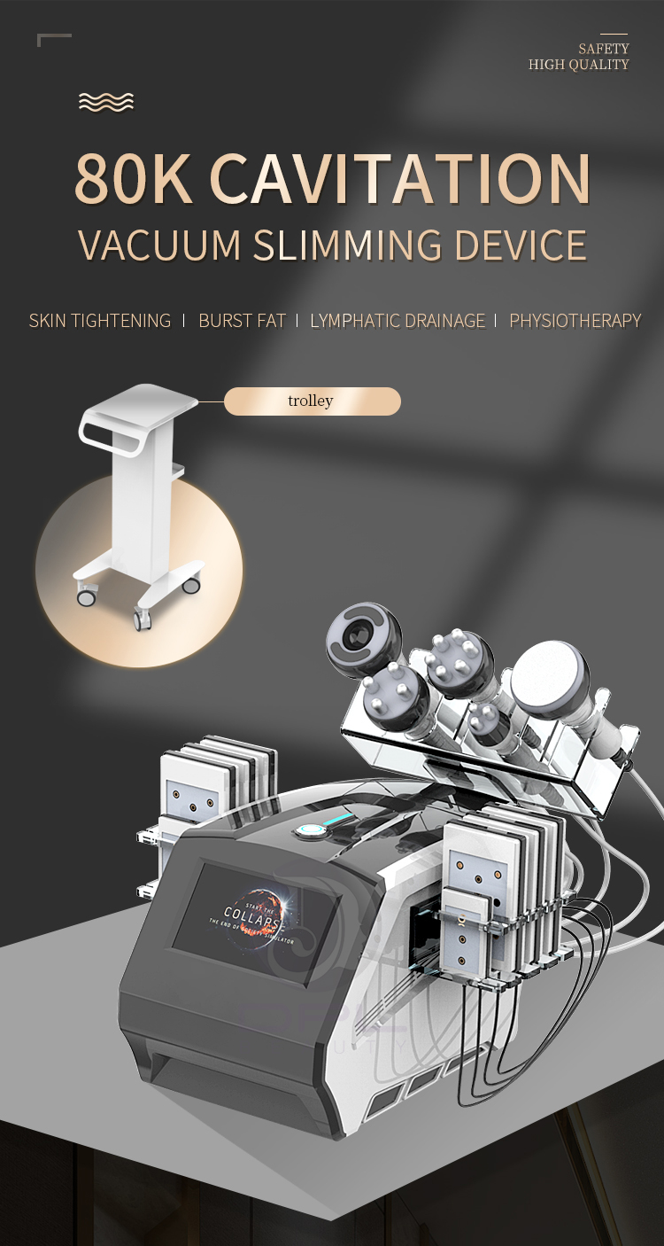 newest radio frequency skin tightening machine with 80k cavitation system