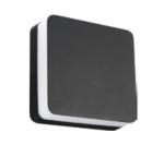 10W Bulkhead Exterior Wall Lights IP54 Black Bulkhead LED Outdoor Light Opal