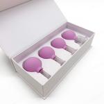 4 Pieces Glass Facial Cupping Set-Silicone Vacuum Suction Massage Cups Anti
