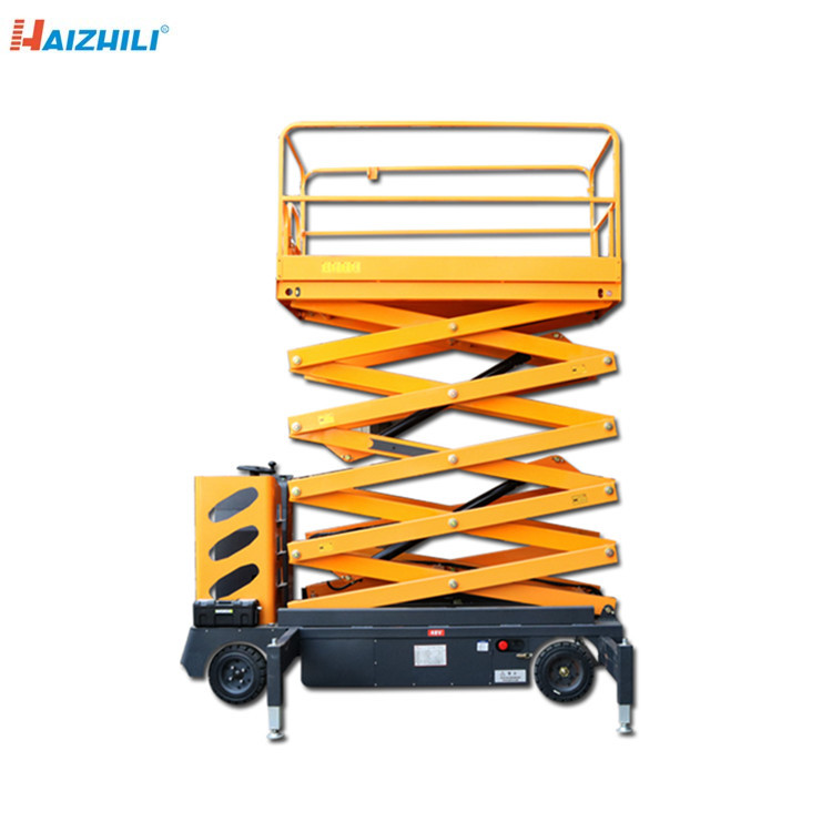 Industrial Mobile Scissor Lift Platform 500kg 9m Self Propelled Scissor Lift