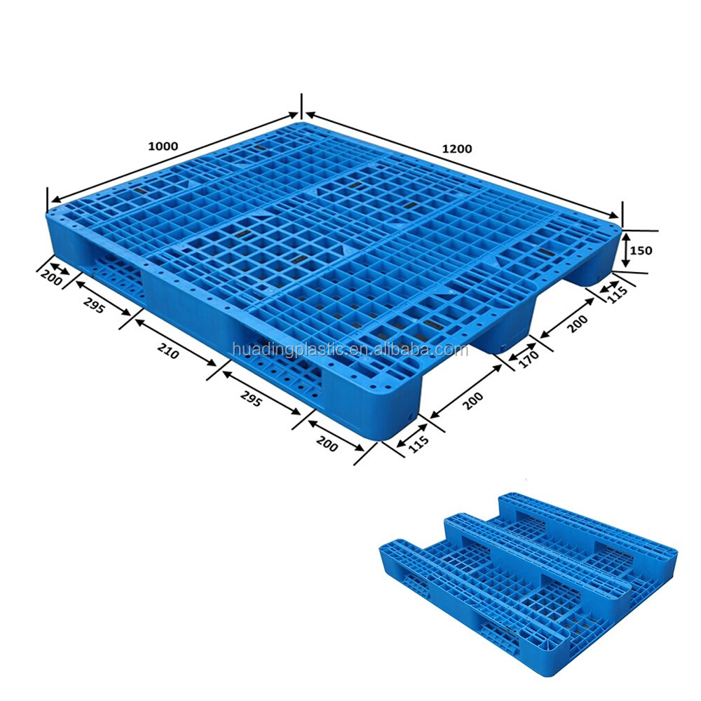1200 x 1000 mm plastic pallets Chinese european palletheavy duty gid covered pallets for sale