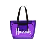 Fashion Water Resistant Blue Soft PVC Handbags