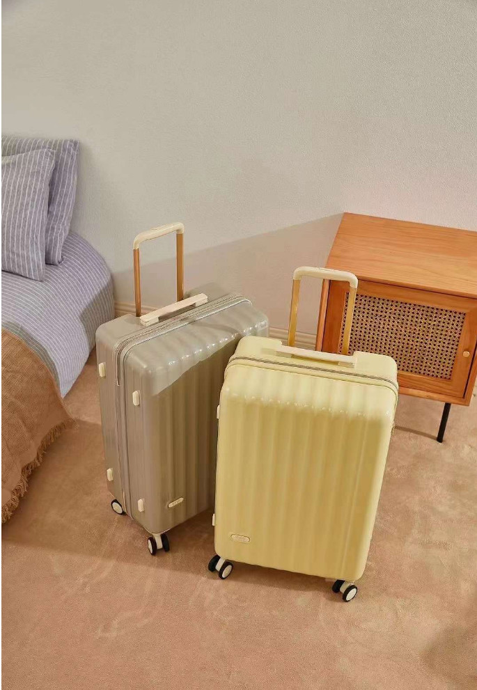 Adult Trolley Case 20 Inches 2024 New Password Box Large Capacity Solid Color Anti-Collision Leisure Suitcase