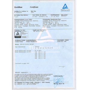 Jiangsu Gold Electrical Control Technology Co., Ltd. Certifications
