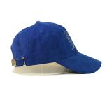 Bsci Custom Logo Corduroy Cotton Baseball Cap With Metal Buckle