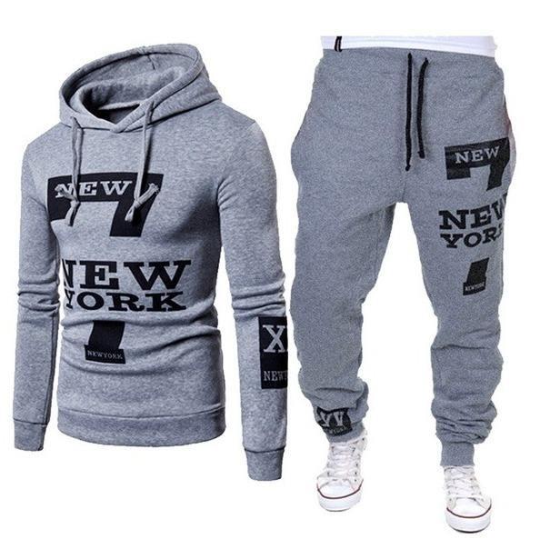 Fashionable Design Outdoor Sport Men Sportswear Tracksuit 2 Piece Set Hoodie