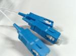 1x16 Mini PLC Splitter SC / UPC , Steel Tube Fiber Optic Splitter 0.9mm