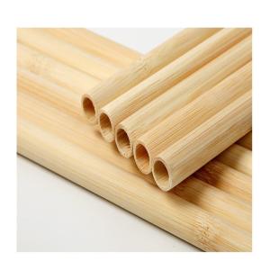 Wholesale Natural Bamboo Raw Material Organic Fiber Straw With Cleaner 19cm from china suppliers