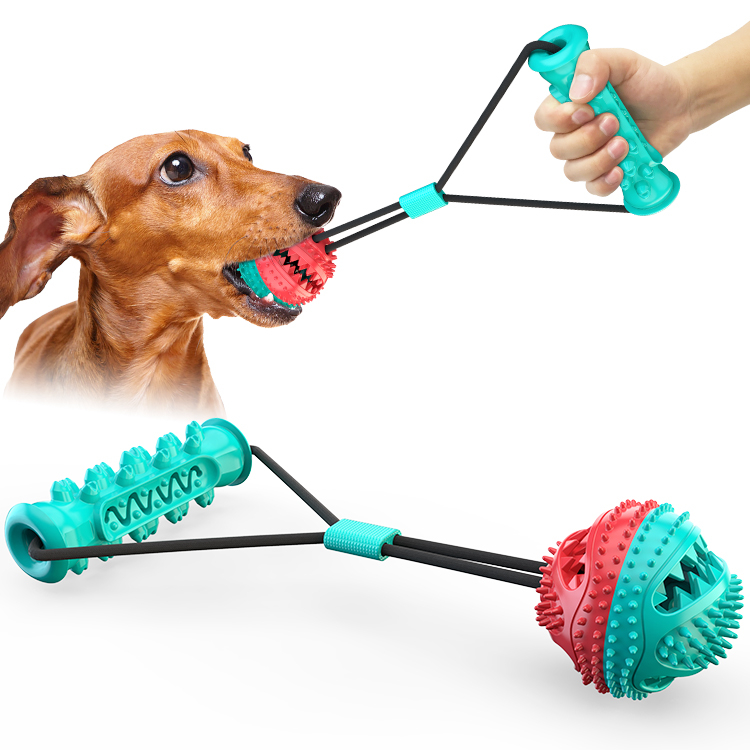Wholesale Rubber Indestructible Treat Dispensing Ball Interactive Pet Ball Chew Dog Toy