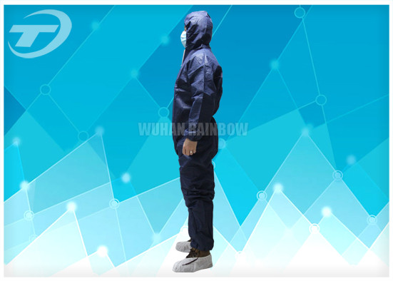 Hospital Disposable Coverall Suit Medical Polypropylene Coveralls For Cleanroom
