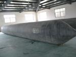 Marine ship launching airbags made of natural rubber according to ISO14409